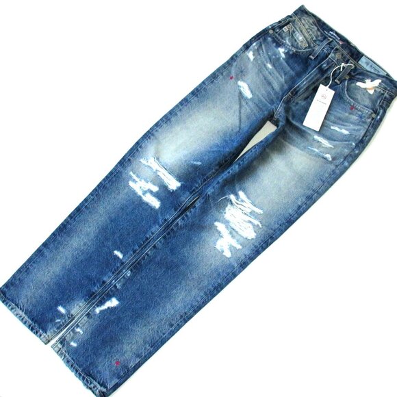 NWT Adriano Goldschmied AG Phoebe in 23 Years Woven Dreams Embroidered Jeans 24 - Picture 3 of 7